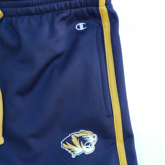 Vintage Women's Champion Track Joggers Mizzou Tigers Black & Gold Pockets - Picture 2 of 7